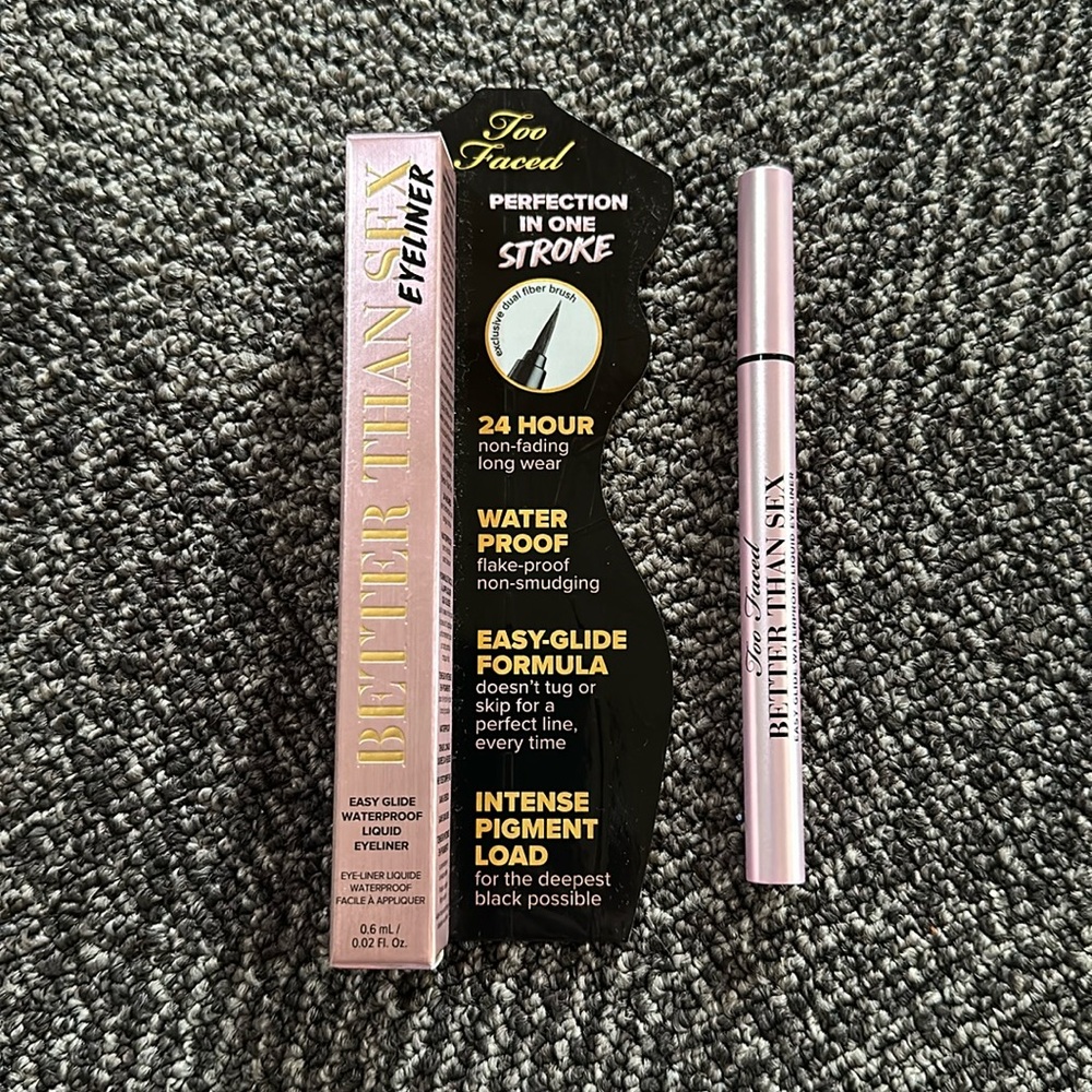 Too Faced Better Than Sex Waterproof Liquid Eyeliner Deepest Black